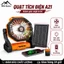 WTHB Outdoor Quạt điện năng lượng mặt trời 25000mAh gió mạnh, kiêm sạc dự phòng và đèn LED khẩn cấp