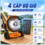 WTHB Outdoor Quạt điện năng lượng mặt trời 25000mAh gió mạnh, kiêm sạc dự phòng và đèn LED khẩn cấp