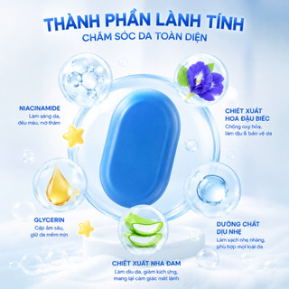 Xà Phòng Thái Dok Anchan Xanh 65g Làm Sáng Da Dưỡng Ẩm Thanh Xà Phòng Làm Mịn Cơ Thể Tự Nhiên