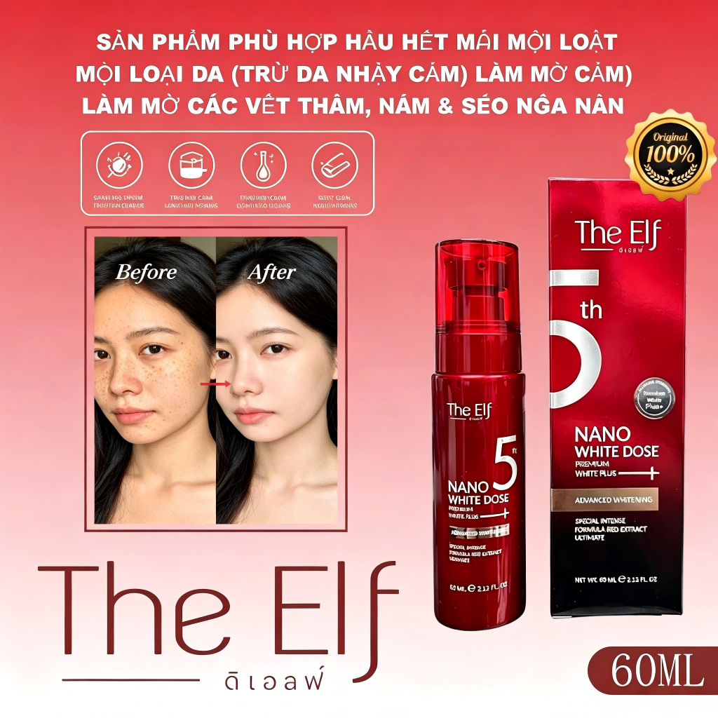 Phiên bản gốc Thái Lan - Tinh chất dưỡng trắng da, dưỡng trắng da, chống lão hóa, xóa tàn nhang