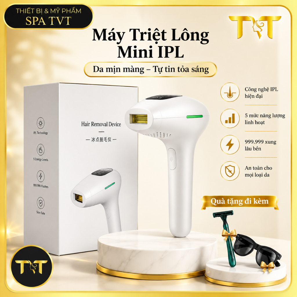 [BH 12 Th] Máy Triệt Lông  Cầm Tay Tại Nhà  công nghệ triệt IPL