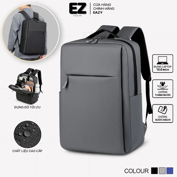 Balo đựng laptop chống sốc chống nước cao cấp EZ BALO BLA03 , Balo laptop 15.6 inch laptop 14 inch