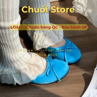 Giày bệt nữ da PU tổng hợp dệt vải đế cao su cao cấp xinh xắn êm ái mềm mại