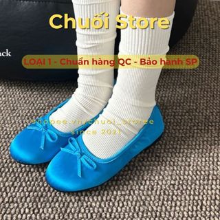 Giày bệt nữ da PU tổng hợp dệt vải đế cao su màu sắc tươi tắn năng động thời trang
