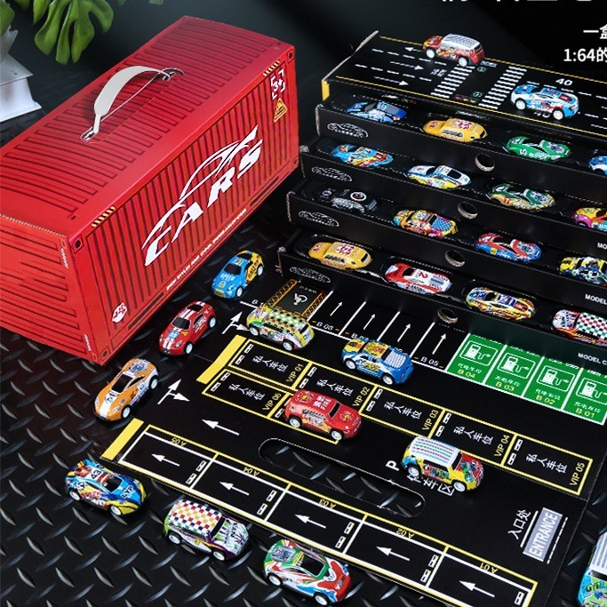 Thùng 30 Xe Ô Tô Đồ Chơi Xe Cho Bé Thùng Xe Xe Ô Tô Chạy Đà Cót Chất Liệu Hợp Kim Cao Cấp Nhiều Loại Xe - PUPU HOUSE