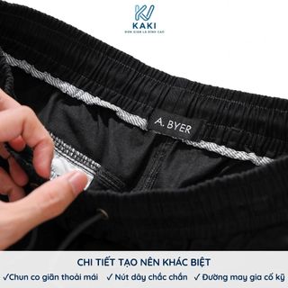 Quần short kaki nam lưng chun co giãn KV Kaki form regular fit, vải kaki cotton mềm mịn, thoáng khí, thời trang