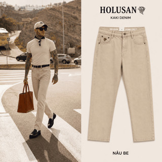 Màu Be VIP 5 - Quần Kaki Jean Nam Holusan Denim Souls Be Slimfit Co Giãn Nhẹ Form Đứng Cao Cấp