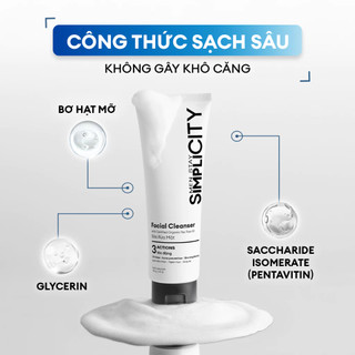 Sữa Rửa Mặt Nam Men Stay Simplicity Ngừa Mụn Giảm Dầu Nhờn 100g