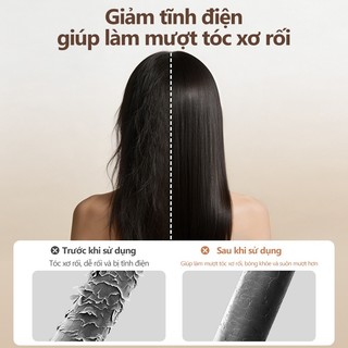 Máy sấy tóc ion âm sấy khô nhanh 2 Chiều Nóng Lạnh động cơ tốc độ cao gió tự nhiên Tặng Kèm Đầu Sấy