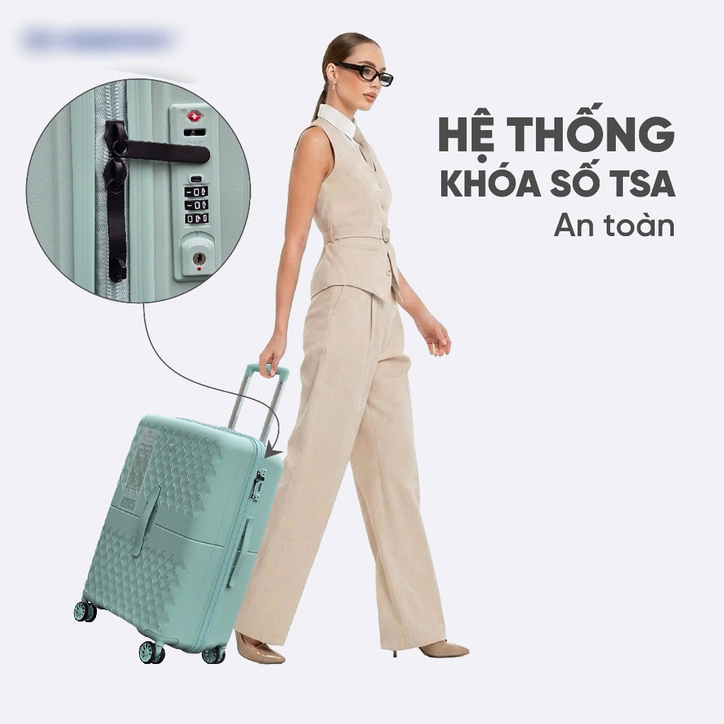vali nhựa dẻo dai {BAO BỂ VỞ TUYỆT ĐỐI ,BAO NÉM MẠNH, CHỊU LỰC 200KG {bảo hành phụ kiện 5 năm}