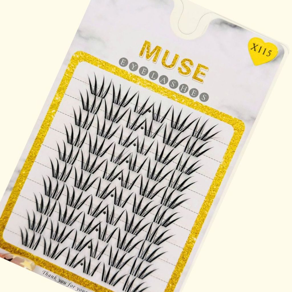 LeeVelvetLashes Mi muse X115 Sợi mi tơ nhân tạo cao cấp, mảnh nhẹ, không gây cộm ngứa