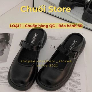 Giày sục nữ da PU tổng hợp dệt vải đế cao su thuận tiện dễ mang êm chân th