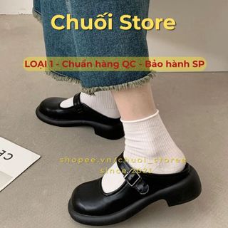 Giày sục nữ da PU tổng hợp dệt vải đế cao su thuận tiện dễ mang êm chân th