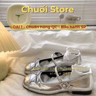Giày bệt nữ da PU tổng hợp dệt vải đế cao su phong cách tiểu thư nhẹ nhàng chất liệu cao cấp