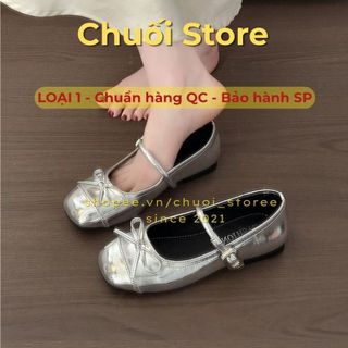 Giày bệt nữ da PU tổng hợp dệt vải đế cao su xinh xắn nhỏ nhắn nhẹ nhàng tiểu thư
