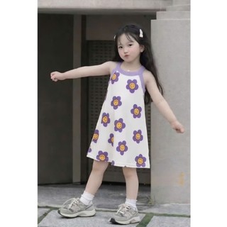 Váy hoa nhí bé gái size 9-35kg chất cotton siêu xinh siêu đáng yêu cho bé hot mùa hè 2026 (HK05)