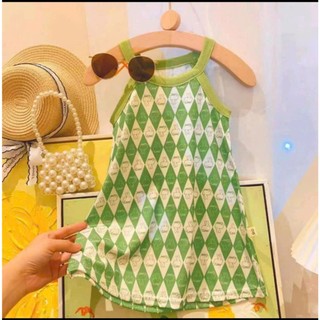 Váy hoa nhí bé gái size 9-35kg chất cotton siêu xinh siêu đáng yêu cho bé hot mùa hè 2026 (HK05)