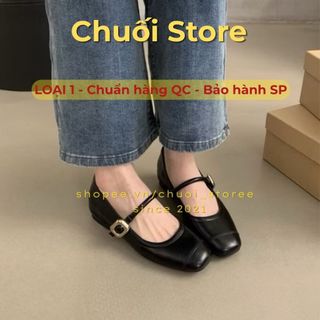 Giày bệt nữ da PU tổng hợp dệt vải đế cao su sang chảnh tiểu thư xinh xắn êm ái
