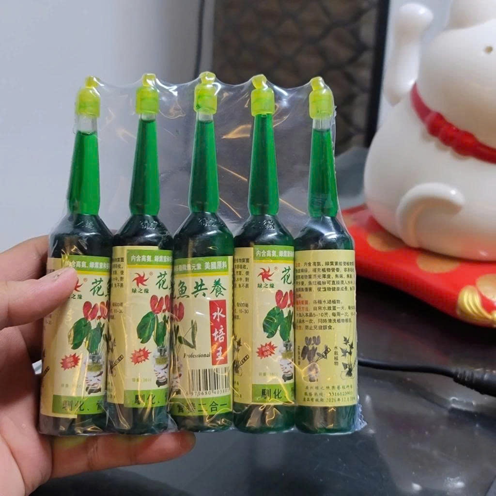 combo 5 lọ, 38ml dung dịch màu xanh giúp cây ra rễ, tốt lá cho cây nội thất, cây thủy sinh