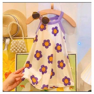 Váy hoa nhí bé gái size 9-35kg chất cotton siêu xinh siêu đáng yêu cho bé hot mùa hè 2026 (HK05)