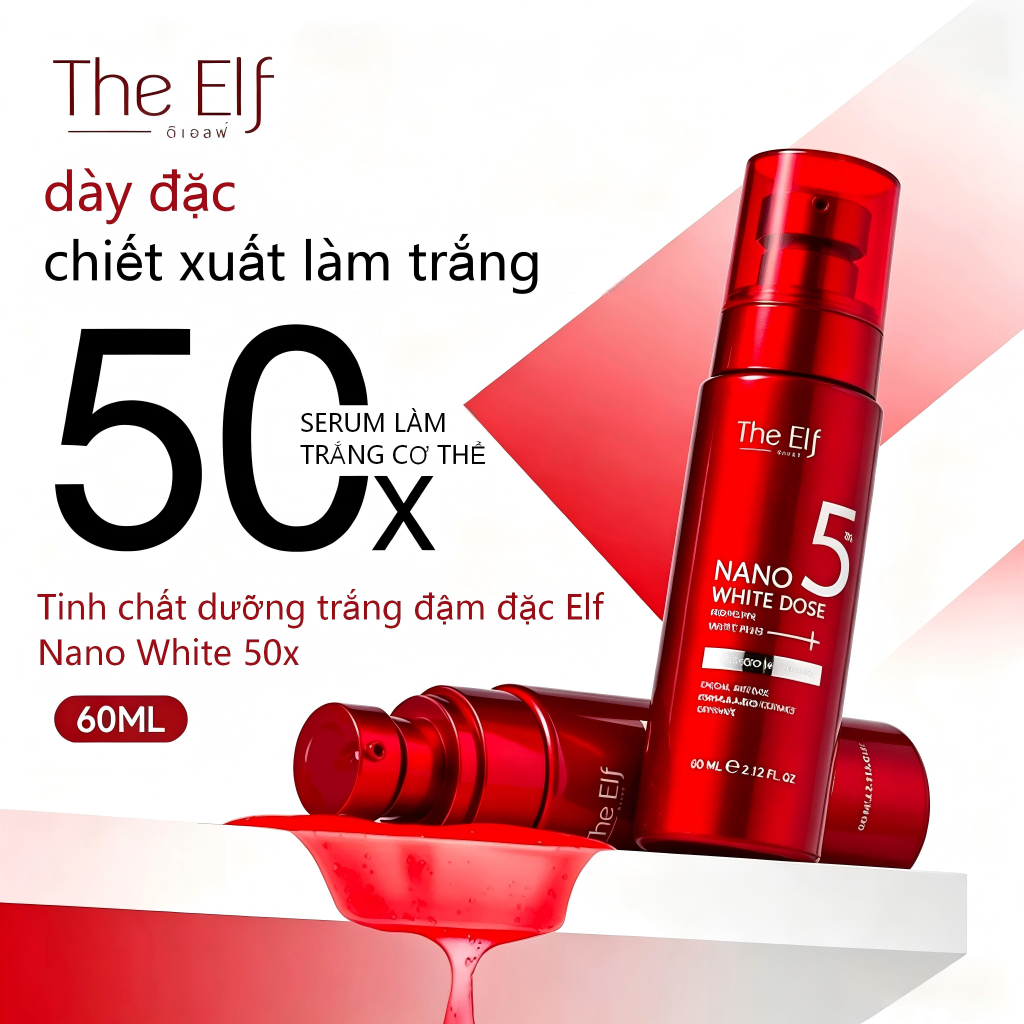 Phiên bản gốc Thái Lan - Tinh chất The Elf 60ml, xóa mờ vết nám, nếp nhăn và làm trắng da