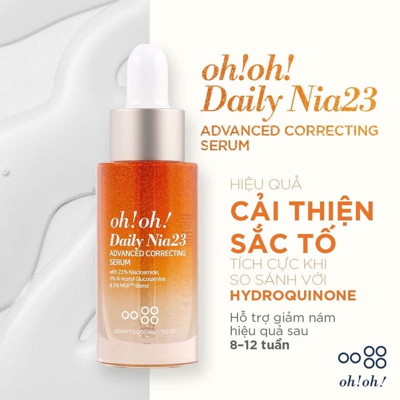 [HÀNG CÔNG TY] Serum 23% Niacinamide Oh!Oh! Dưỡng Da Cấp Ẩm Sáng Da Làm Đều Màu Da 30ml