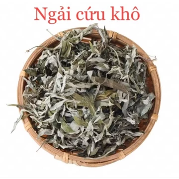 Lá Ngải Cứu Khô Hữu Cơ Nguyên Lá [ 1 KG] Làm Gối Ngải Cứu, Ngâm Chân Ngải Cứu, Khô, Sạch, Thơm, Nguyên Chất