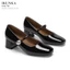 Giày cao gót nữ mule bít mũi 4cm quai ngang quai hậu, dép nữ cao gót thanh lịch