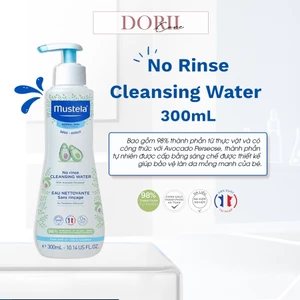 Nước Làm Sạch Mặt Và Cơ Thể Cho Trẻ Sơ Sinh & Em Bé Da Thường Mustela No Rinse Cleansing Water 300ml