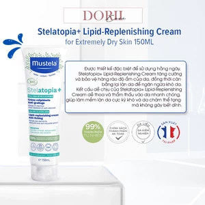 Mustela Kem Dưỡng Da Chàm Thể Tạng (Viêm Da Cơ Địa) Stelatopia Emollient Cream 150ml tặng khăn ướt