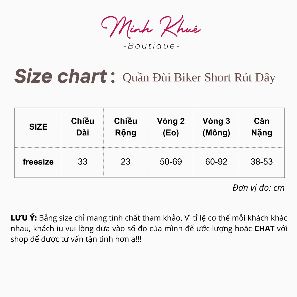 Quần Biker Short Rút Dây 2 Bên Chất Thun Gân Kiểu Dáng Ôm Boddy Sexy QU02 Minh Khuê Boutique