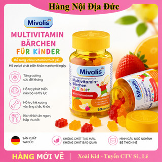 Kẹo Gấu Mivolis Mutivitamin Thơm Ngon Bổ Hương Trái Cây Cho Bé của Đức