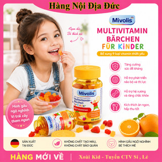 Kẹo Gấu Mivolis Mutivitamin Thơm Ngon Bổ Hương Trái Cây Cho Bé của Đức