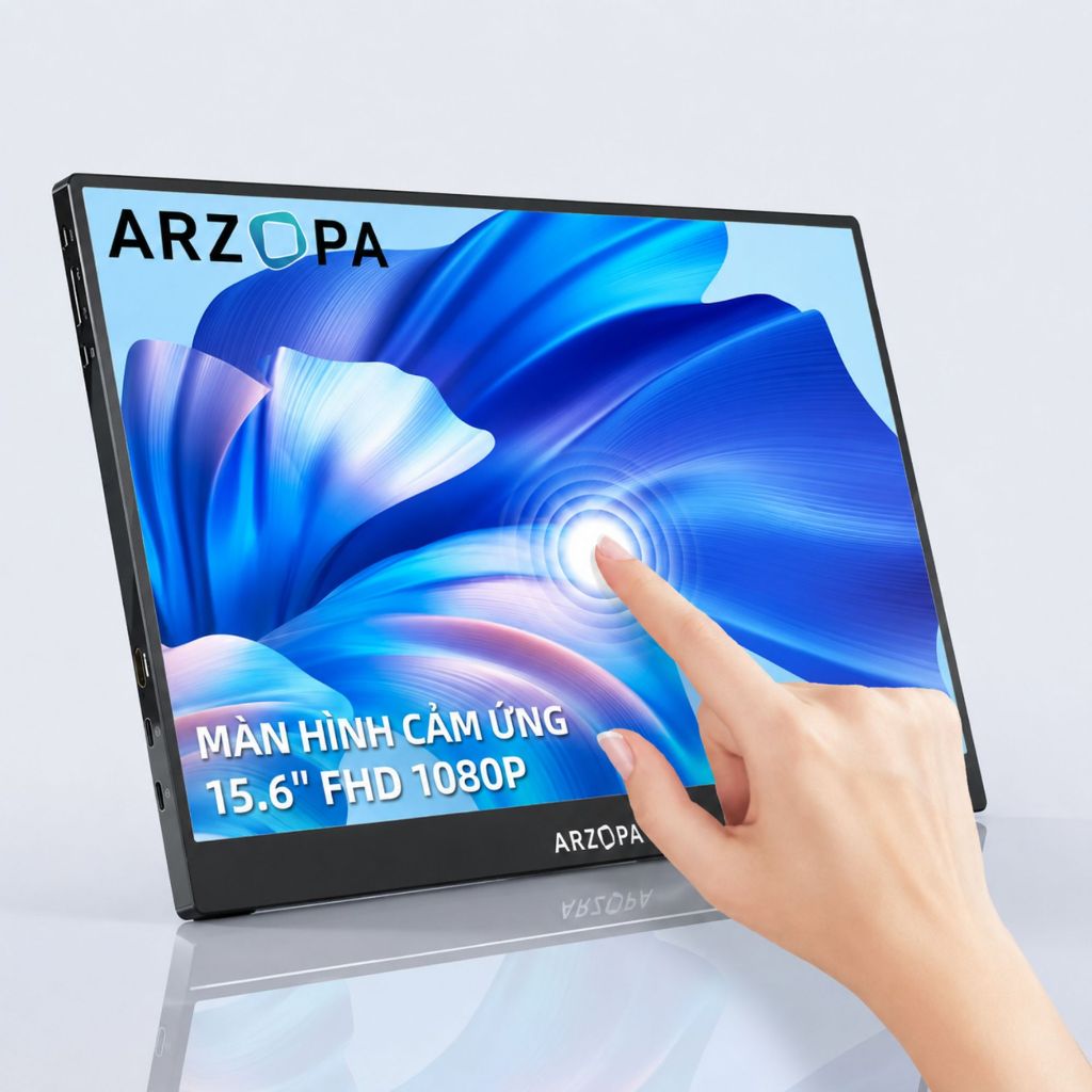 Màn Hình Di Động ARZOPA A1T 15.6" IPS FHD Cảm Ứng | HDR10 | USB-C Mini HDMI | Chính Hãng | BigBuy360 - bigbuy360.vn