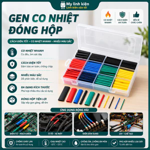 Gen co nhiệt cách điện đóng túi đóng hộp tiện lợi đa năng dùng để bọc dây điện thoại , dây điện trong nhà.