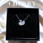 Dây chuyền nữ titan thiên nga mặt đá nhiều màu Crystal SWAN cầu vồng CHERRY JEWELRY trang sức