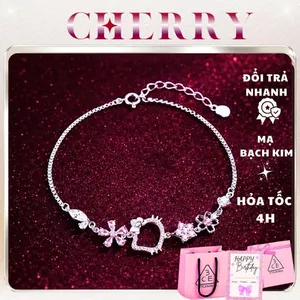 Vòng tay thép Titan Hello Kitty dễ thương thời trang nữ tính CHERRY JEWELRY