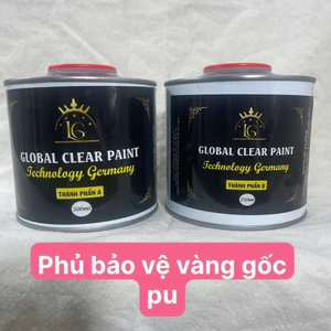 Sơn phủ bóng Pu 750ml, bảo vệ lá dát vàng trên gỗ đồng, Giữ màu bền đẹp, chống trầy.