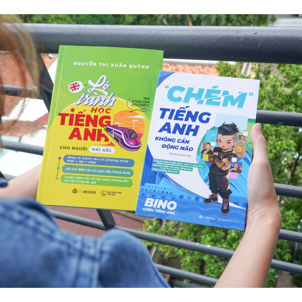 Combo Sách Chinh Phục Tiếng Anh: Chém Tiếng Anh Không Cần Động Não + Lộ Trình Học Tiếng Anh Mất Gốc