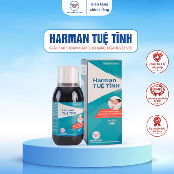 Siro Ngủ Ngon Harman Tuệ Tĩnh, Hỗ Trợ Giảm Mất Ngủ, Giúp Dễ Ngủ, Ngủ Ngon Sâu Giấc, Chai 125ml