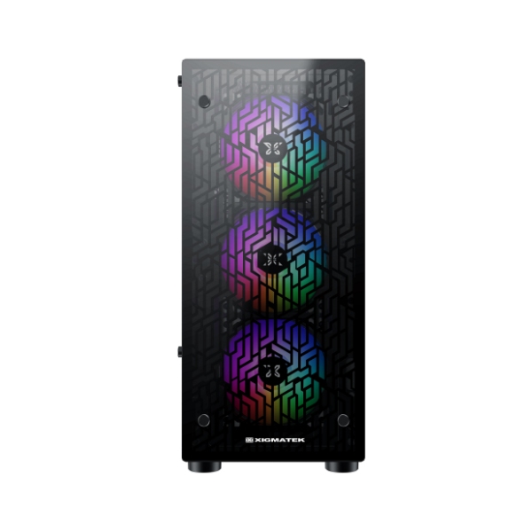 Vỏ Case Máy Tính Xigmatek NYA - Mid Tower Kính Cường Lực Hỗ Trợ ATX M-ATX ITX Màu Đen (Không Kèm Fan) | BigBuy360 - bigbuy360.vn