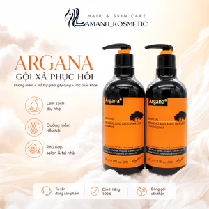 Cặp Dầu Gội Xả Argana Argan Oil 500ml/750ml | Dưỡng Tóc Mềm Mượt, Hỗ Trợ Giảm Gãy Rụng.