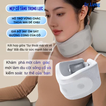 Đai Nẹp Cổ Chống Cổ Rùa, đệm đỡ chống mỏi cổ vai gáy, định hình, ngừa thoái hóa đốt sống cổ