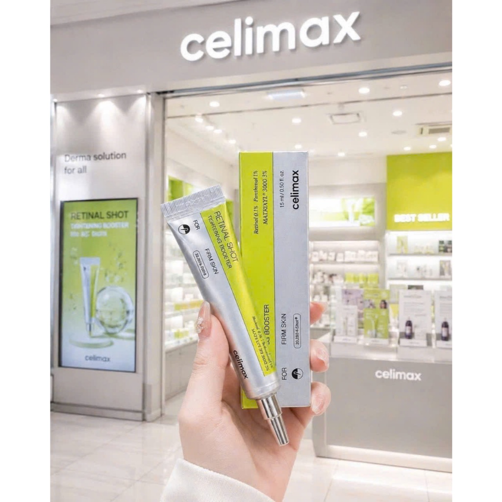 Celimax The Vita-A Retinal Shot Tightening Booster 15ml Tinh Chất Chống Lão Hóa, Giảm Nếp Nhăn và Thu Nhỏ Lỗ Chân Lông