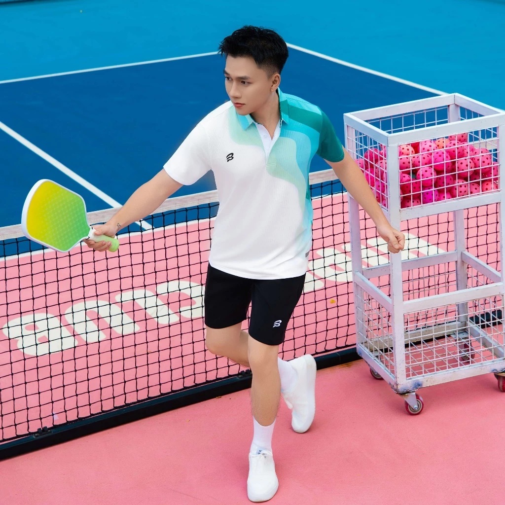 Áo Polo Loang Nam AZ FASHION Áo Thun Thể Thao Nam Có Cổ Họa Tiết Sóng Màu Đánh Cầu Lông Pickleball Cao Cấp