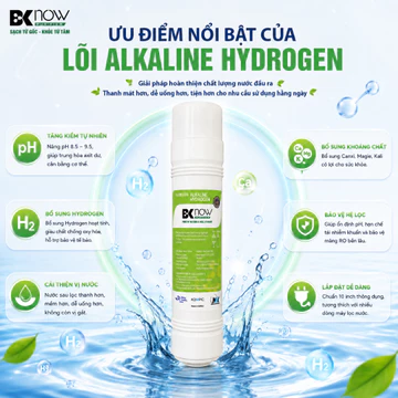 Lõi Alkaline Hydrogen Hàn Quốc – Lõi Tạo Kiềm Bổ Sung Khoáng cho máy lọc nước gia đình