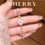 Bộ dây chuyền, vòng tay nữ cỏ 4 lá CHERRY JEWELRY titan khảm xà cừ sakura 2 màu siêu bền
