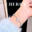 Bộ dây chuyền, vòng tay nữ cỏ 4 lá CHERRY JEWELRY titan khảm xà cừ sakura 2 màu siêu bền