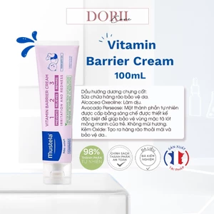 Mustela Kem Hăm Tã Cho Trẻ Sơ Sinh & Em Bé Vitamin Barrier Cream 100ml tặng khăn ướt