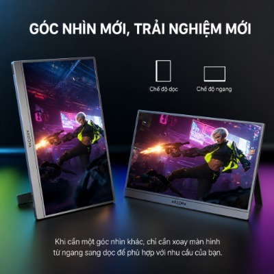 Màn Hình Di Động ARZOPA Z3FC 16.1" 2.5K 180Hz IPS | 107% sRGB | USB-C Mini HDMI | Chính Hãng